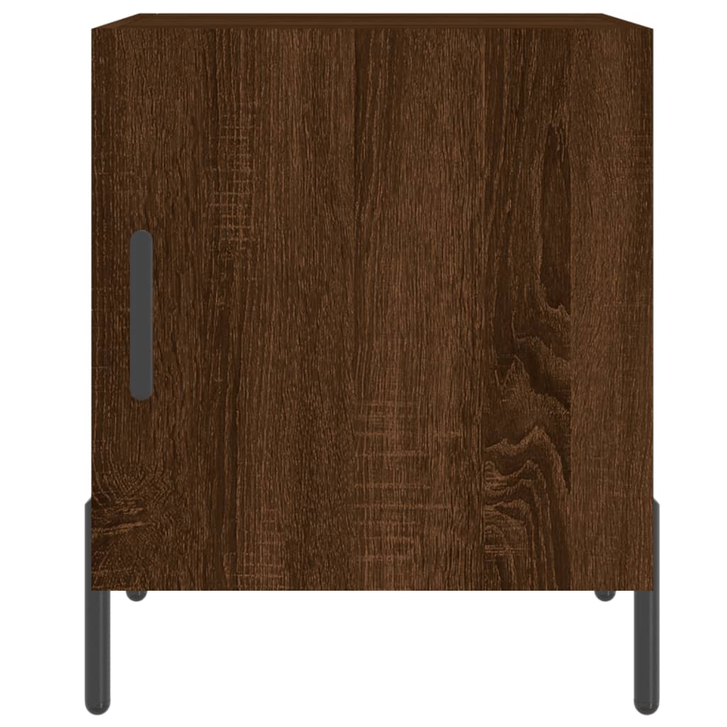 Nattbord brun eik 40x40x50 cm konstruert tre