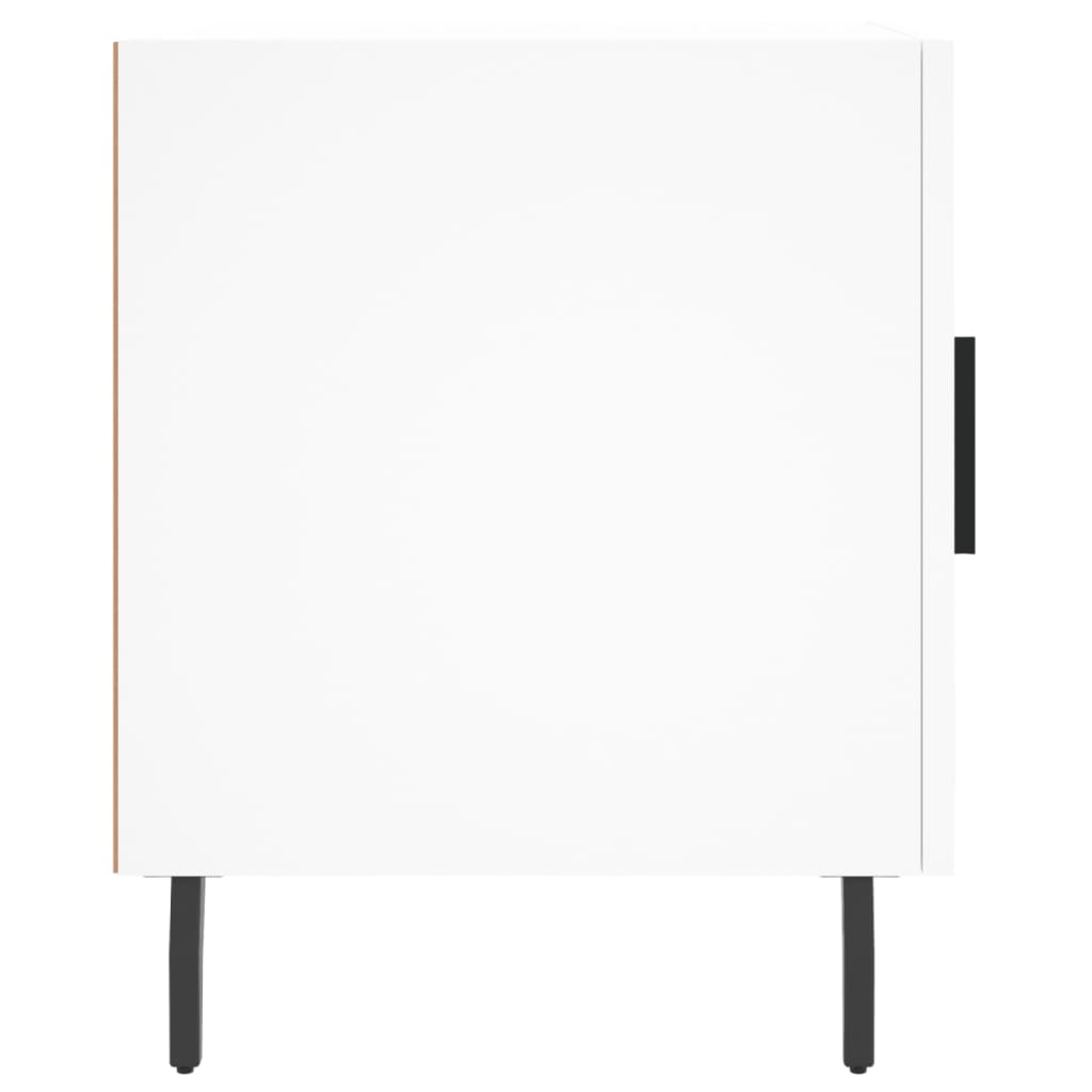 Nattbord 2 stk hvit 40x40x50 cm konstruert tre