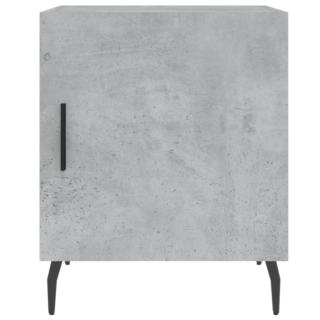 Nattbord 2 stk betonggrå 40x40x50 cm konstruert tre
