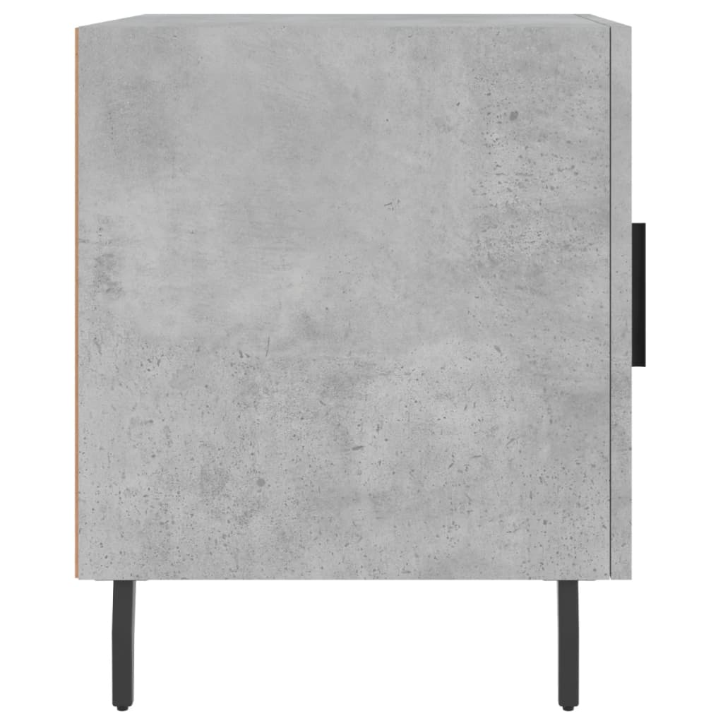 Nattbord 2 stk betonggrå 40x40x50 cm konstruert tre