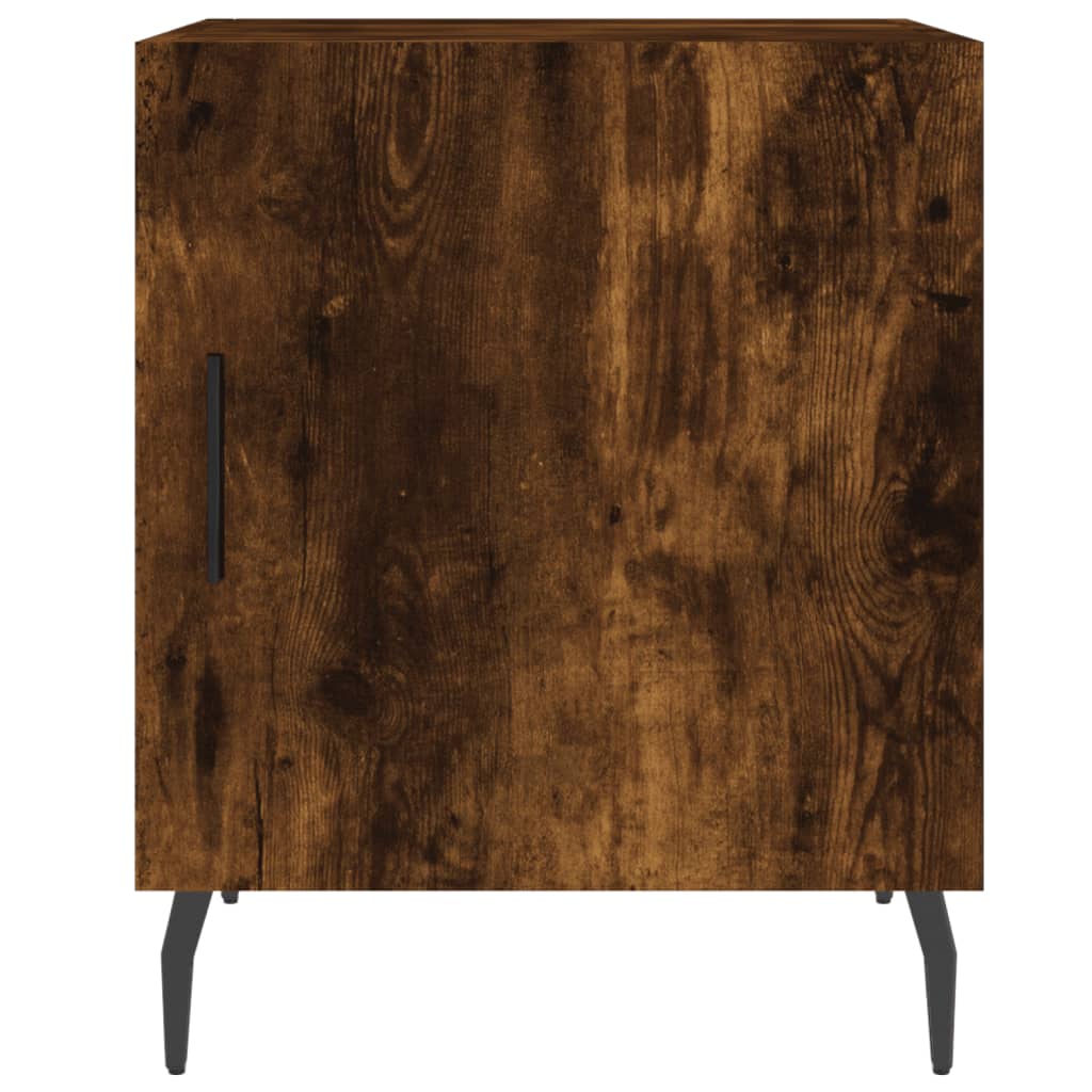 Nattbord 2 stk røkt eik 40x40x50 cm konstruert tre