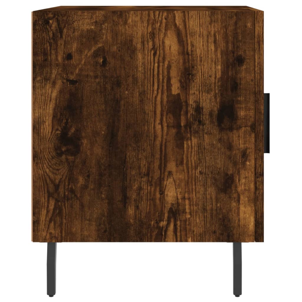 Nattbord 2 stk røkt eik 40x40x50 cm konstruert tre