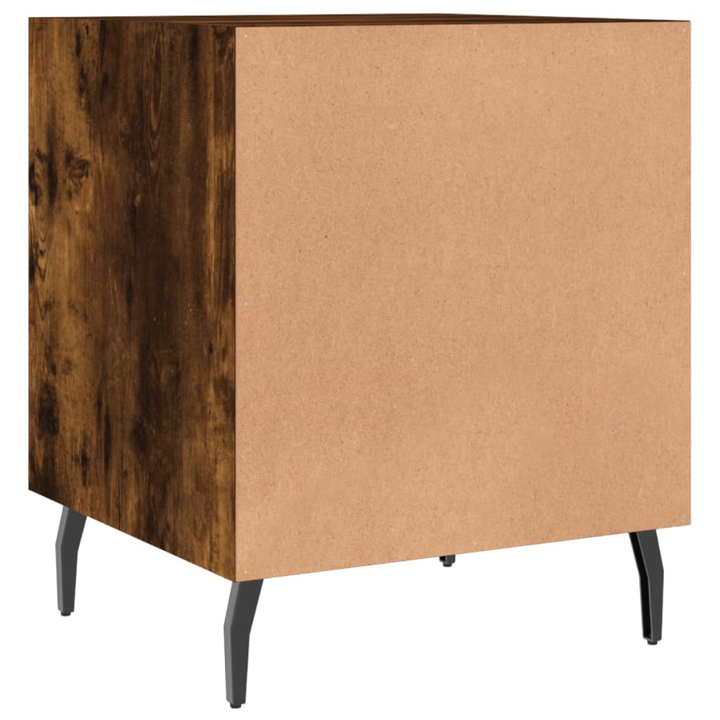 Nattbord 2 stk røkt eik 40x40x50 cm konstruert tre