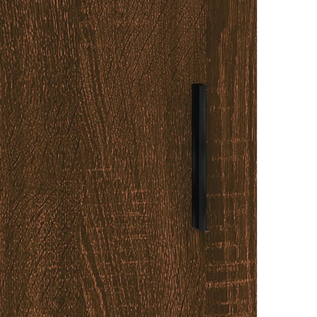 Nattbord 2 stk brun eik 40x40x50 cm konstruert tre