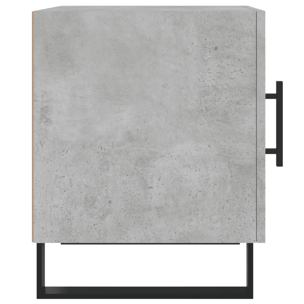 Nattbord 2 stk betonggrå 40x40x50 cm konstruert tre