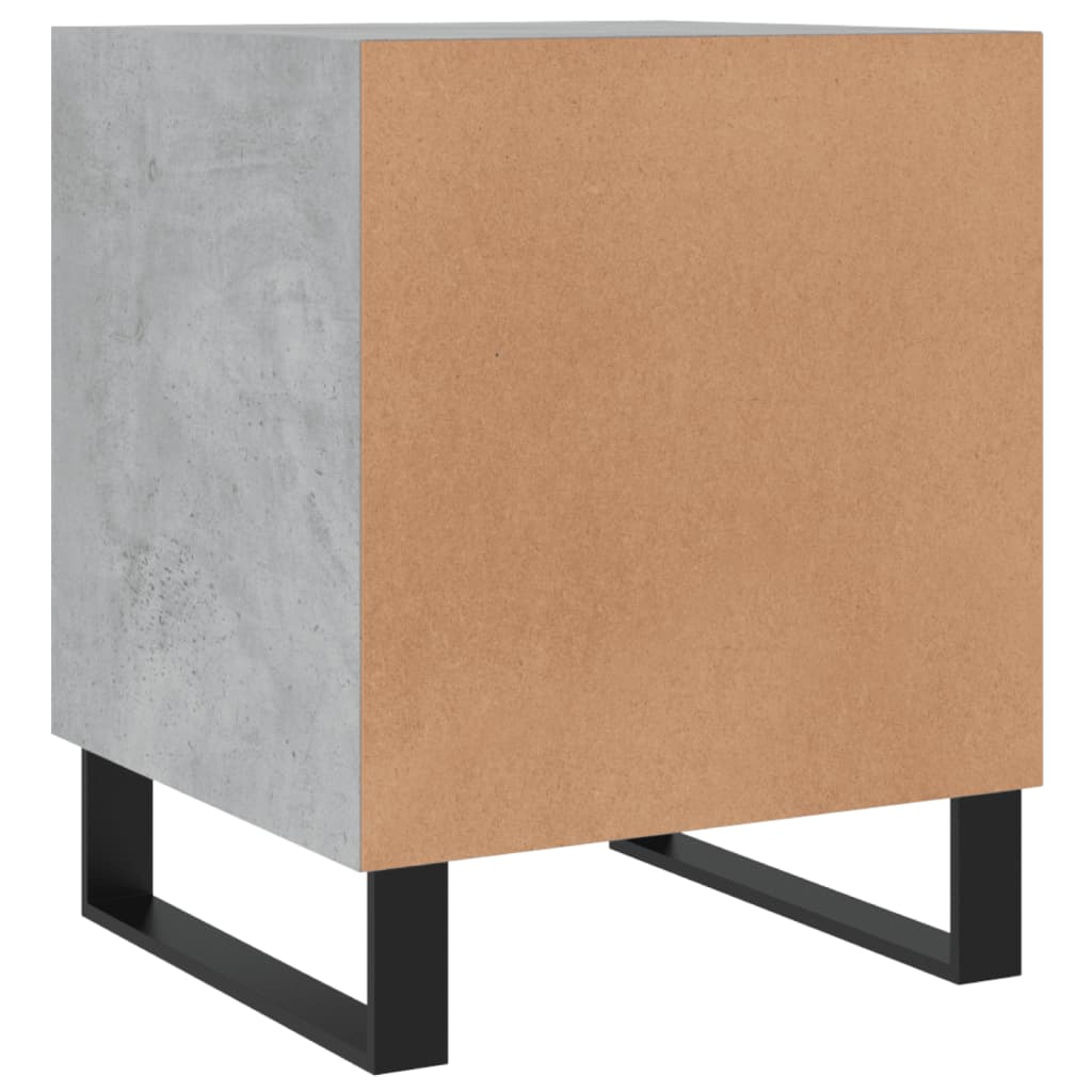 Nattbord 2 stk betonggrå 40x40x50 cm konstruert tre