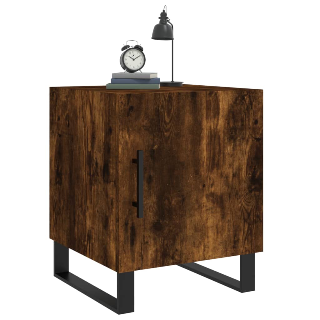 Nattbord røkt eik 40x40x50 cm konstruert tre