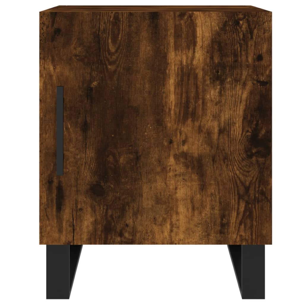 Nattbord 2 stk røkt eik 40x40x50 cm konstruert tre