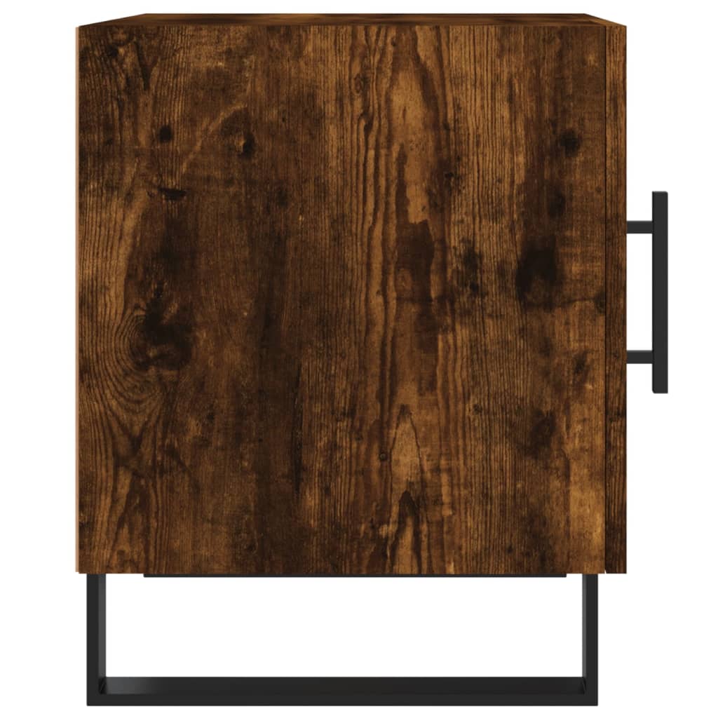 Nattbord 2 stk røkt eik 40x40x50 cm konstruert tre