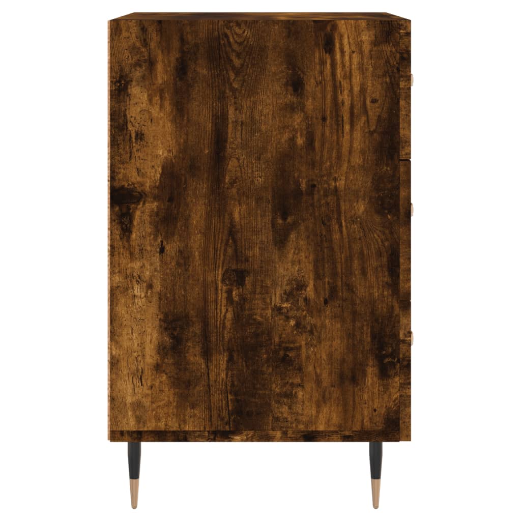 Nattbord røkt eik 40x40x66 cm konstruert tre