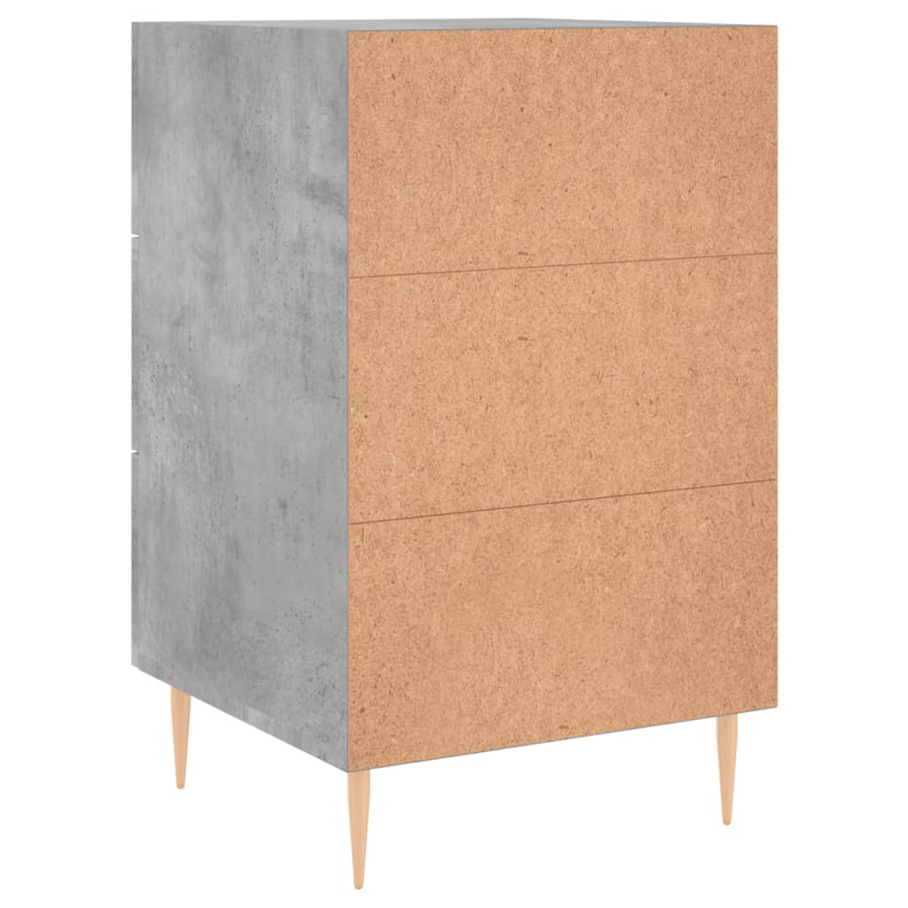 Nattbord betonggrå 40x40x66 cm konstruert tre