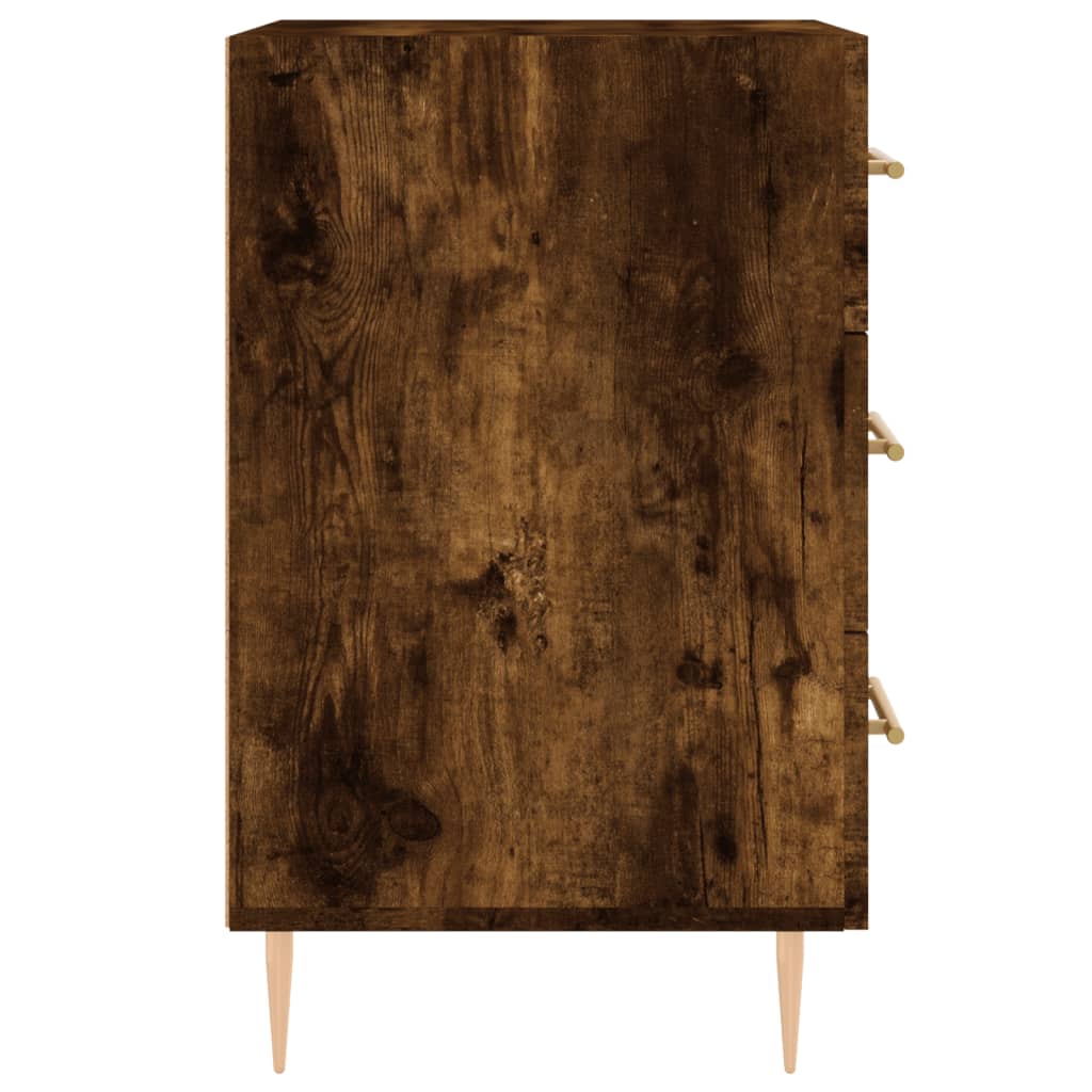 Nattbord røkt eik 40x40x66 cm konstruert tre