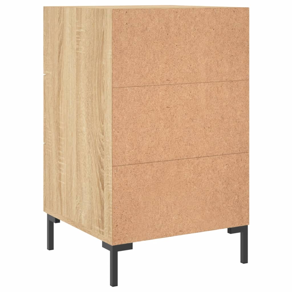 Nattbord sonoma eik 40x40x66 cm konstruert tre