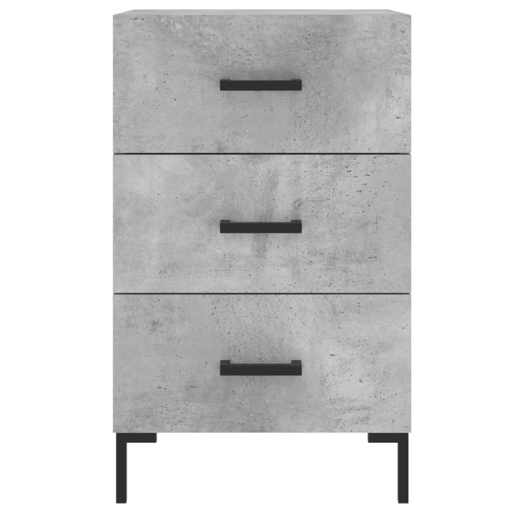Nattbord betonggrå 40x40x66 cm konstruert tre