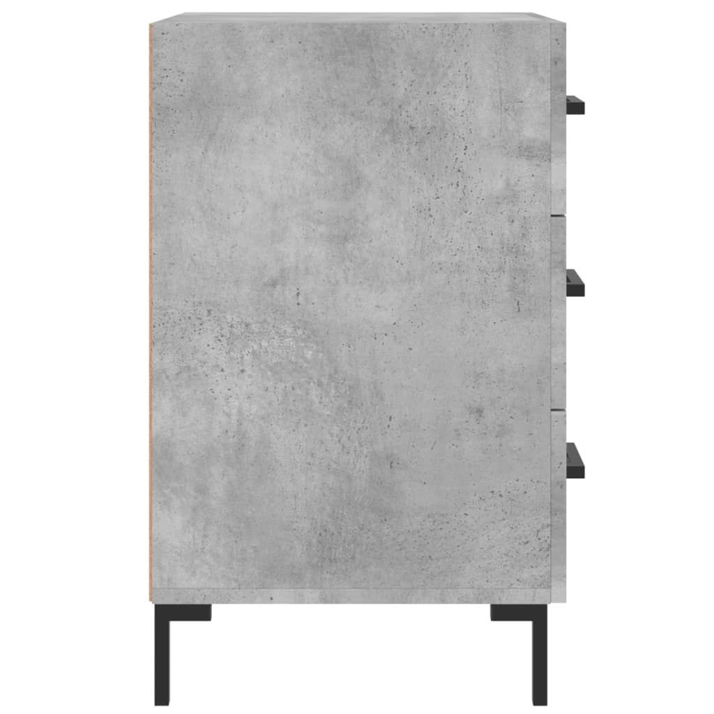 Nattbord betonggrå 40x40x66 cm konstruert tre