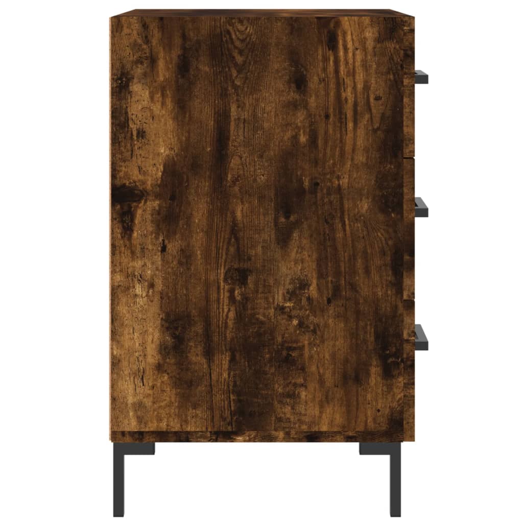 Nattbord røkt eik 40x40x66 cm konstruert tre