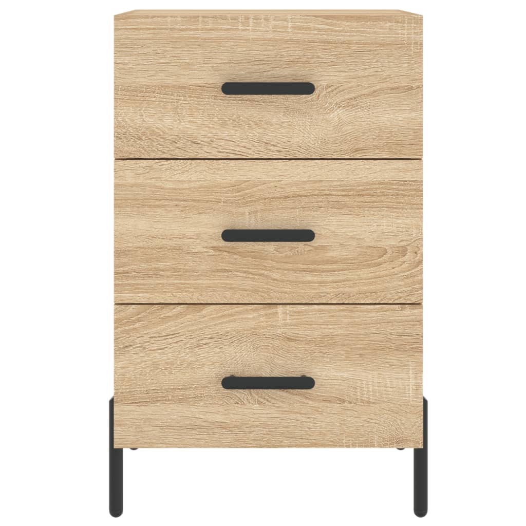 Nattbord sonoma eik 40x40x66 cm konstruert tre