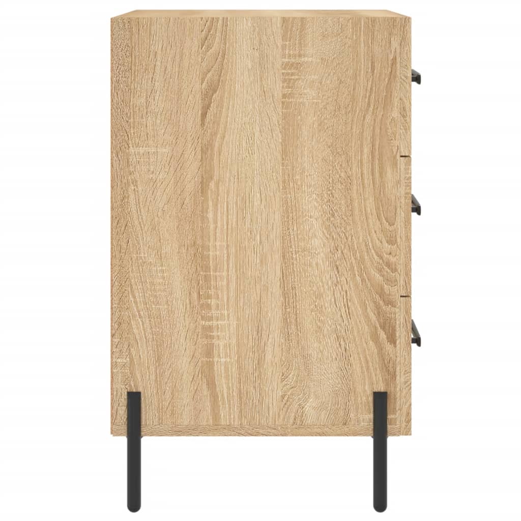 Nattbord sonoma eik 40x40x66 cm konstruert tre
