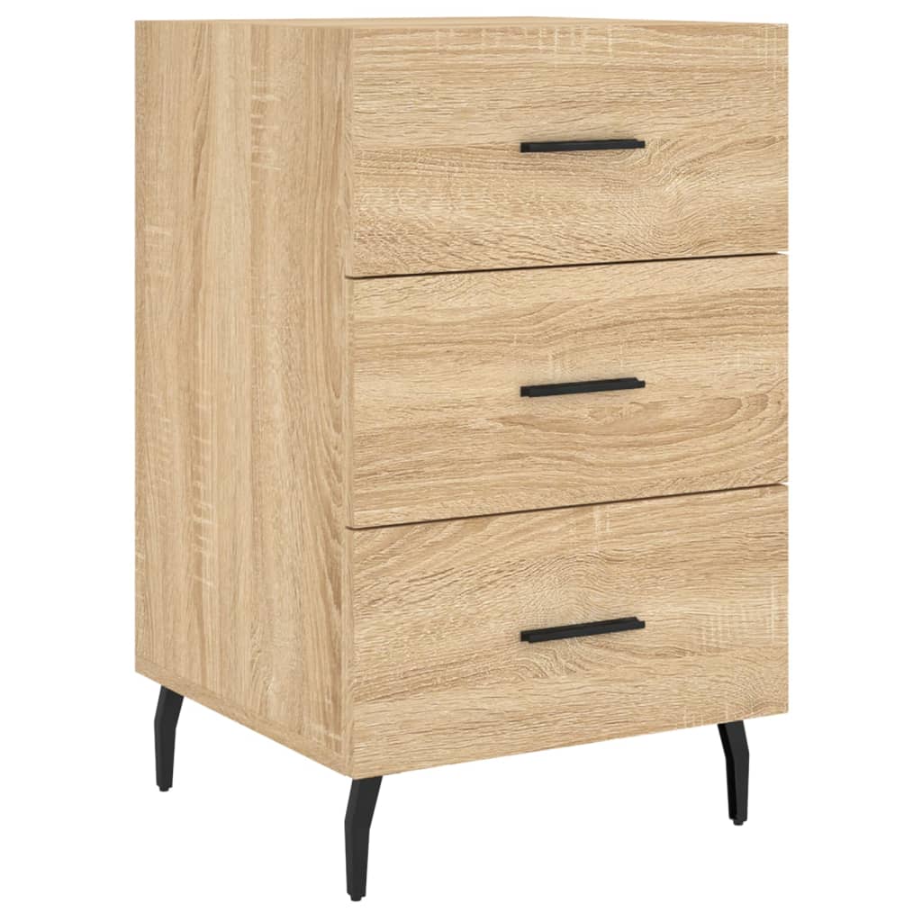 Nattbord sonoma eik 40x40x66 cm konstruert tre