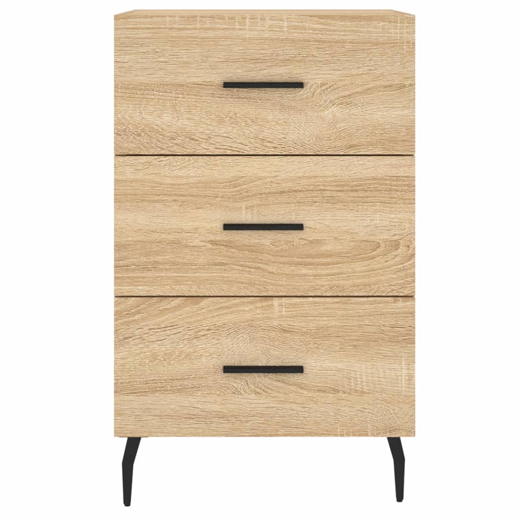 Nattbord sonoma eik 40x40x66 cm konstruert tre
