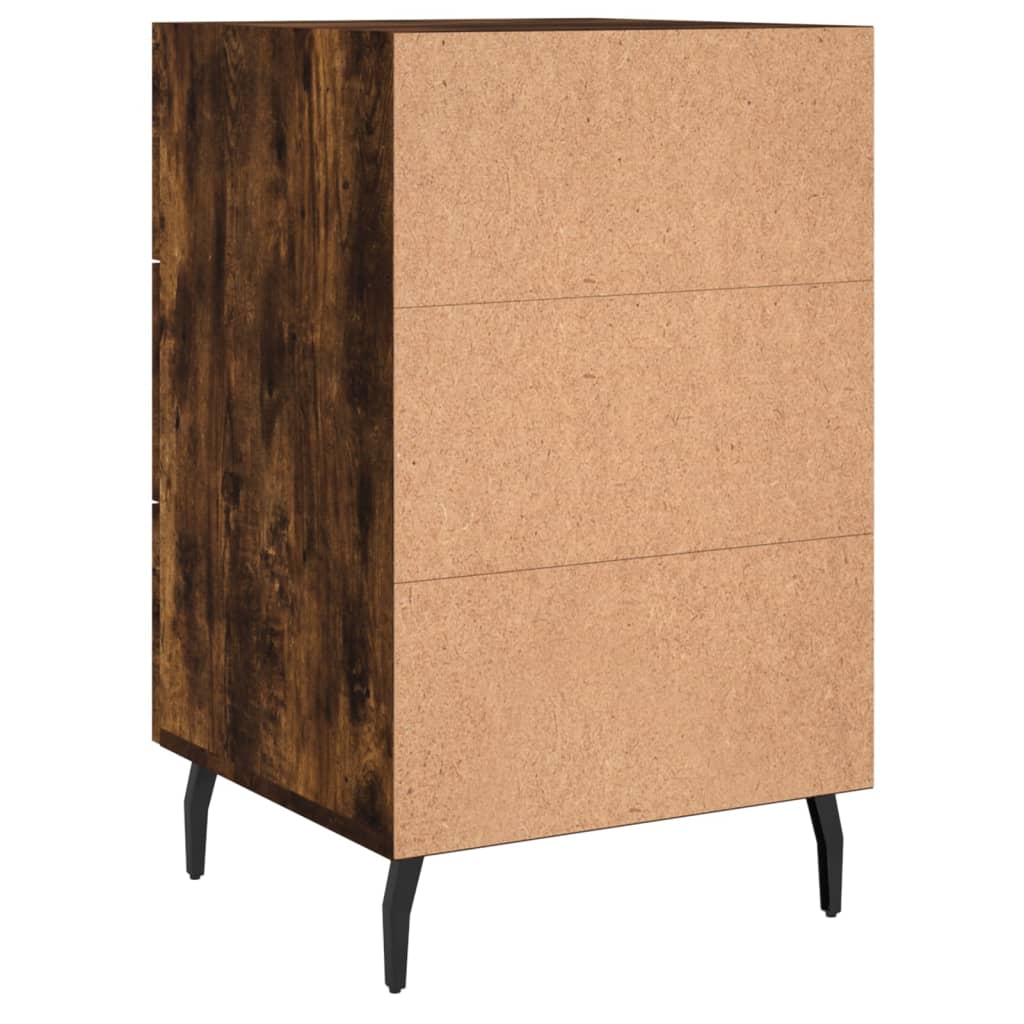 Nattbord røkt eik 40x40x66 cm konstruert tre