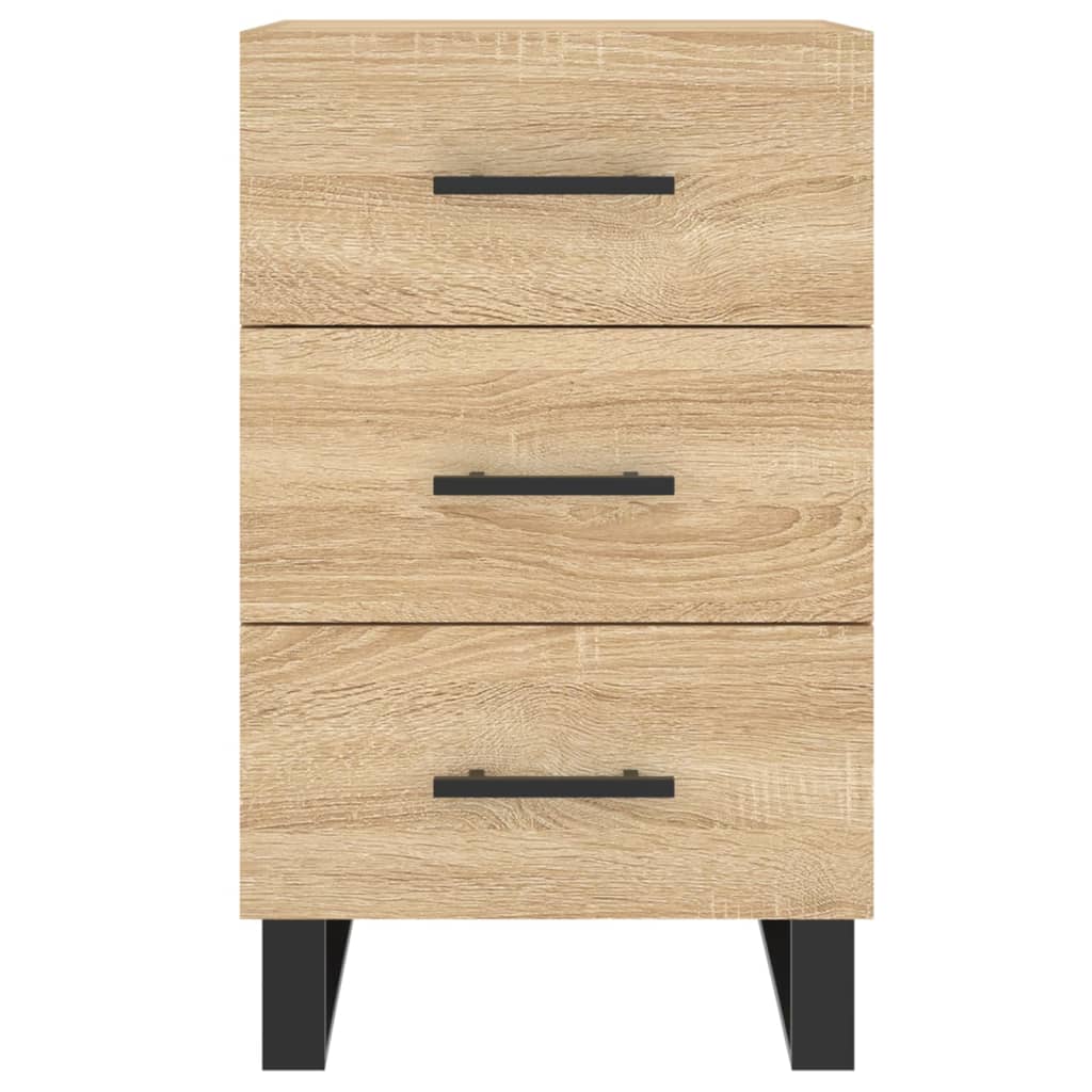 Nattbord sonoma eik 40x40x66 cm konstruert tre