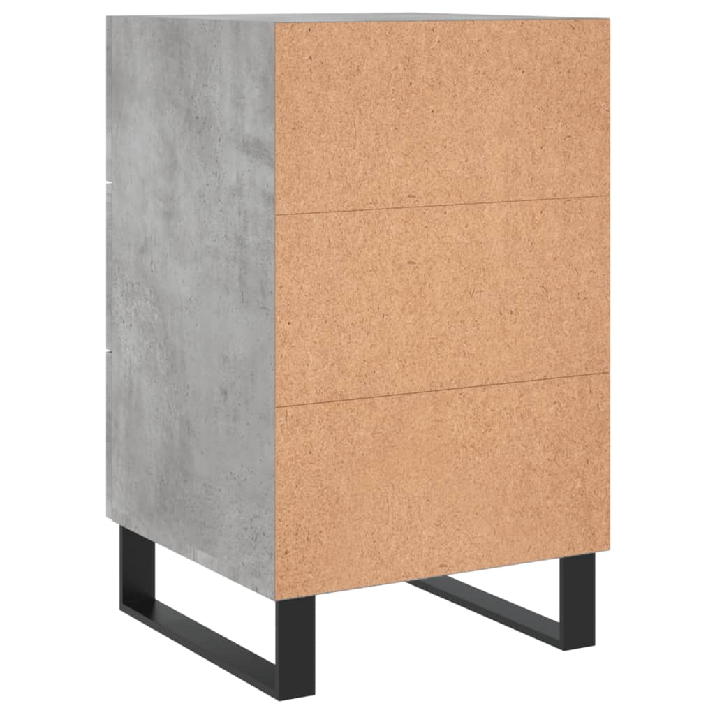 Nattbord betonggrå 40x40x66 cm konstruert tre