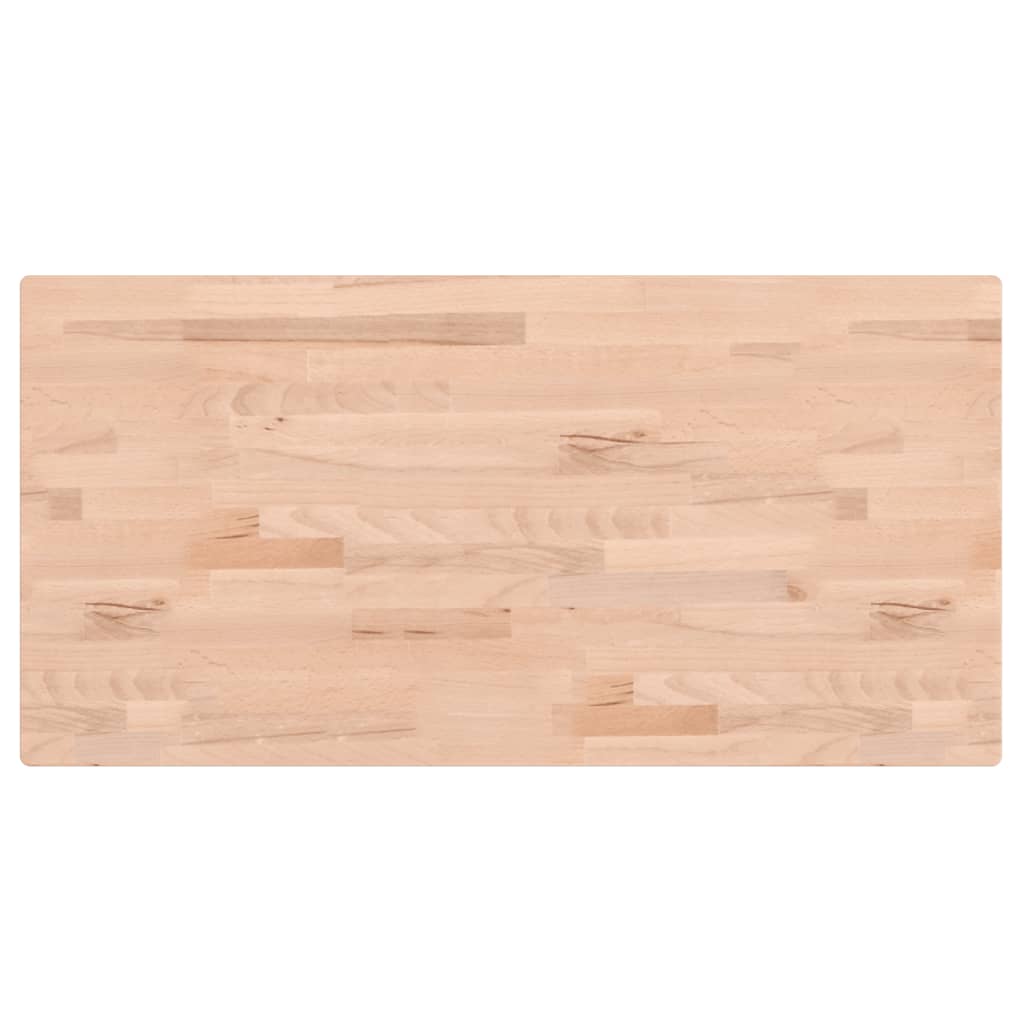 Bordplate 80x40x1,5 cm rektangulær heltre bøketre