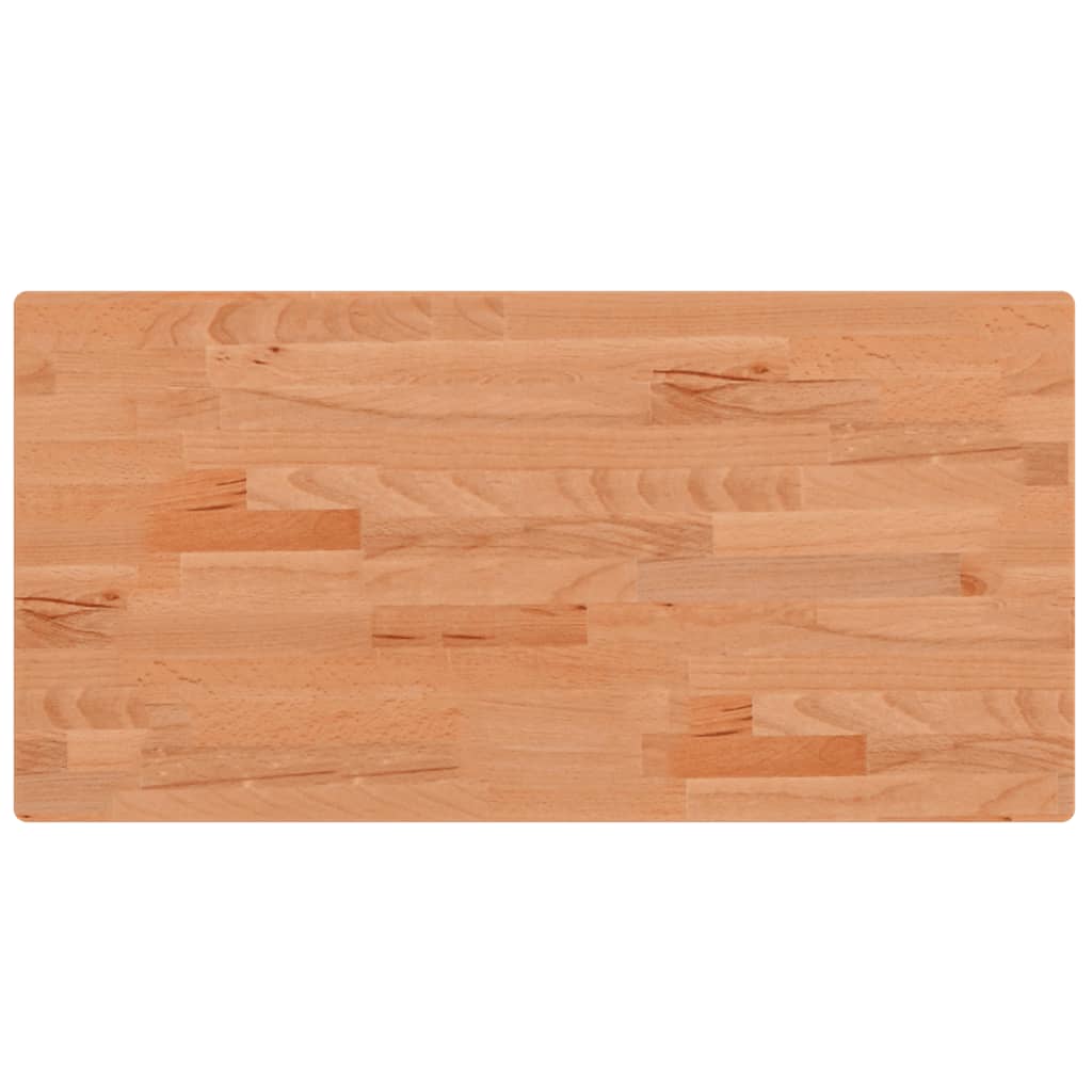 Bordplate 80x40x2,5 cm rektangulær heltre bøketre