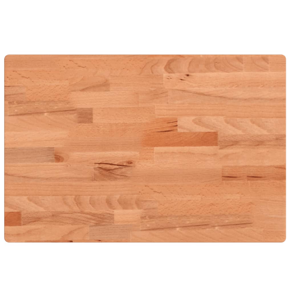 Bordplate 80x40x4 cm rektangulær heltre bøketre