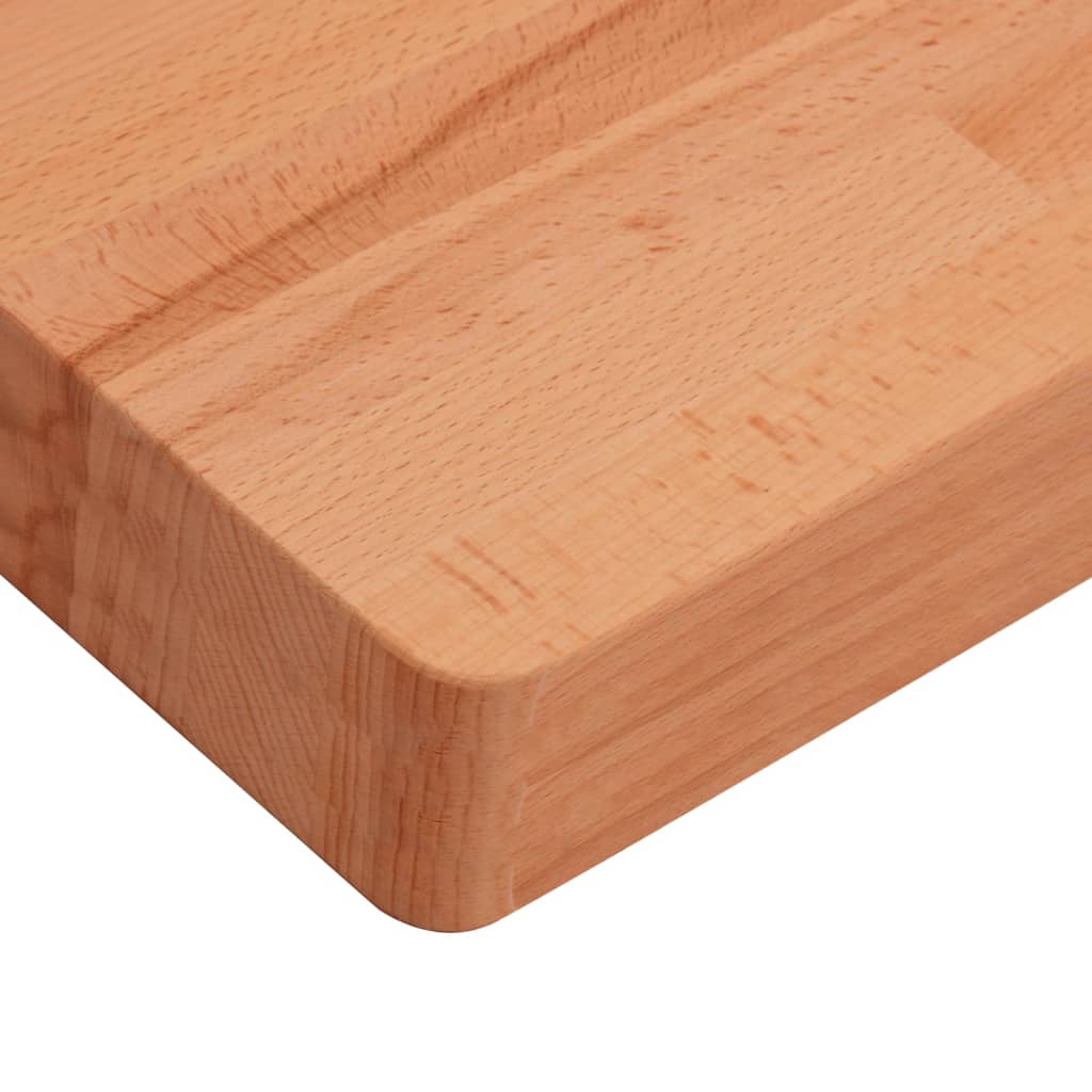 Bordplate 80x40x4 cm rektangulær heltre bøketre