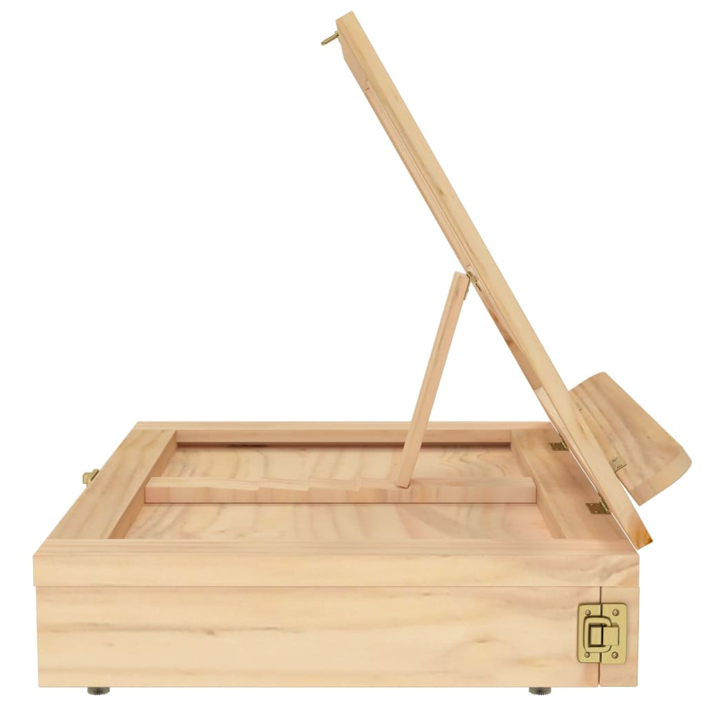 Bordstaffeli med skuff 33,5x25,5x7 cm heltre furu