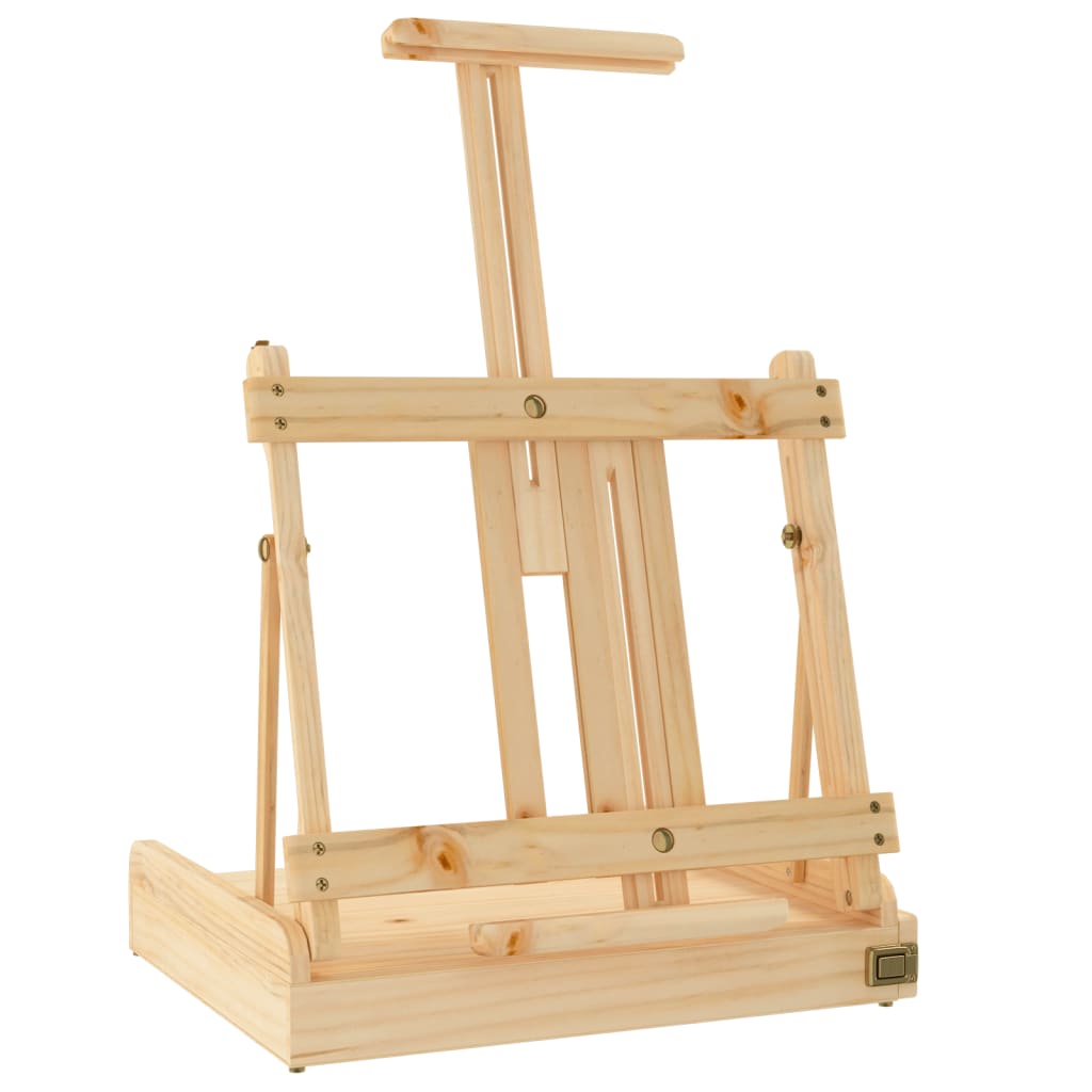 Bordstaffeli med skuff 41,5x37x12 cm heltre furu