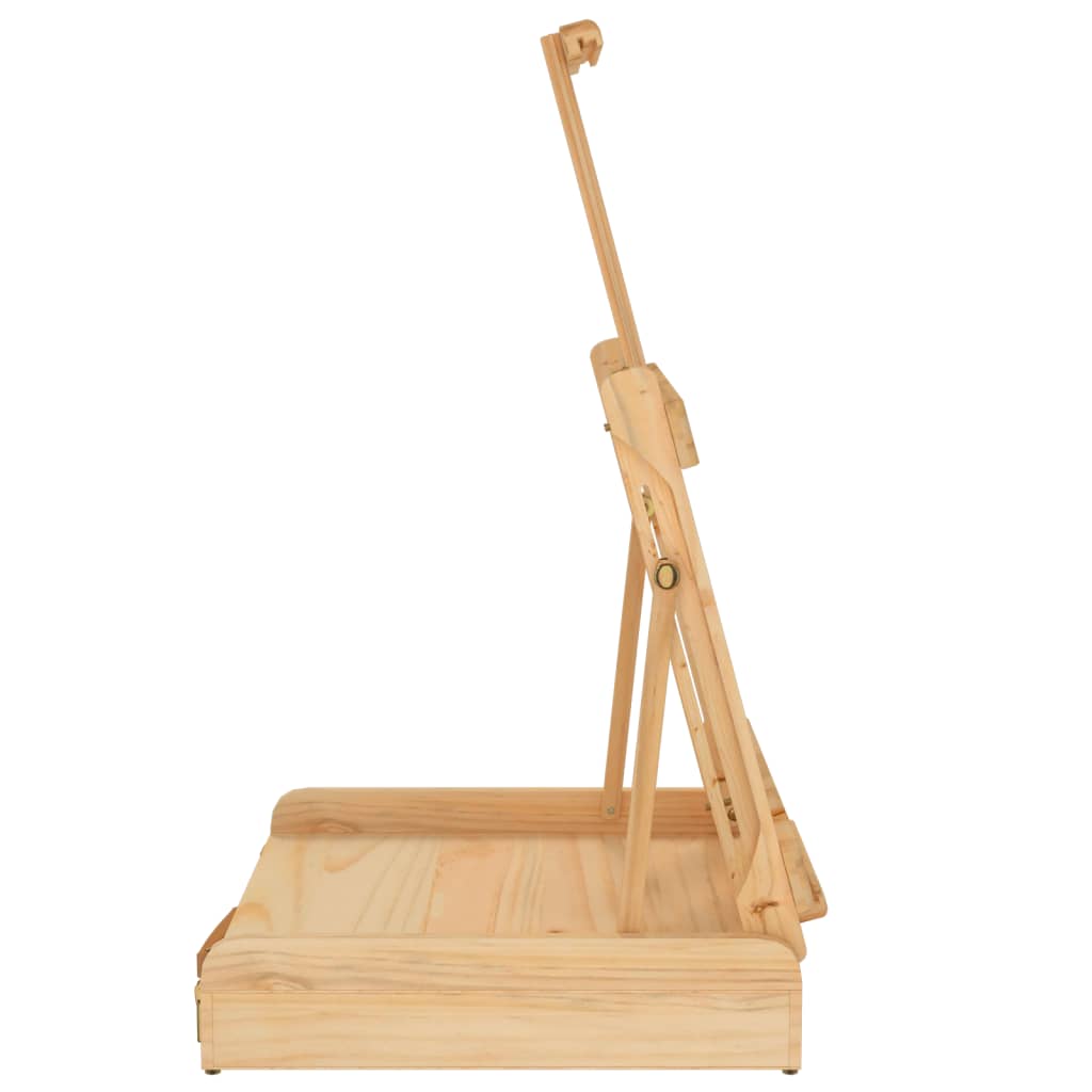Bordstaffeli med skuff 41,5x37x12 cm heltre furu