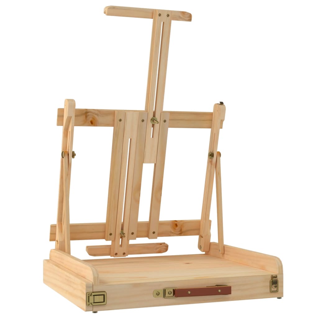 Bordstaffeli med skuff 41,5x37x12 cm heltre furu