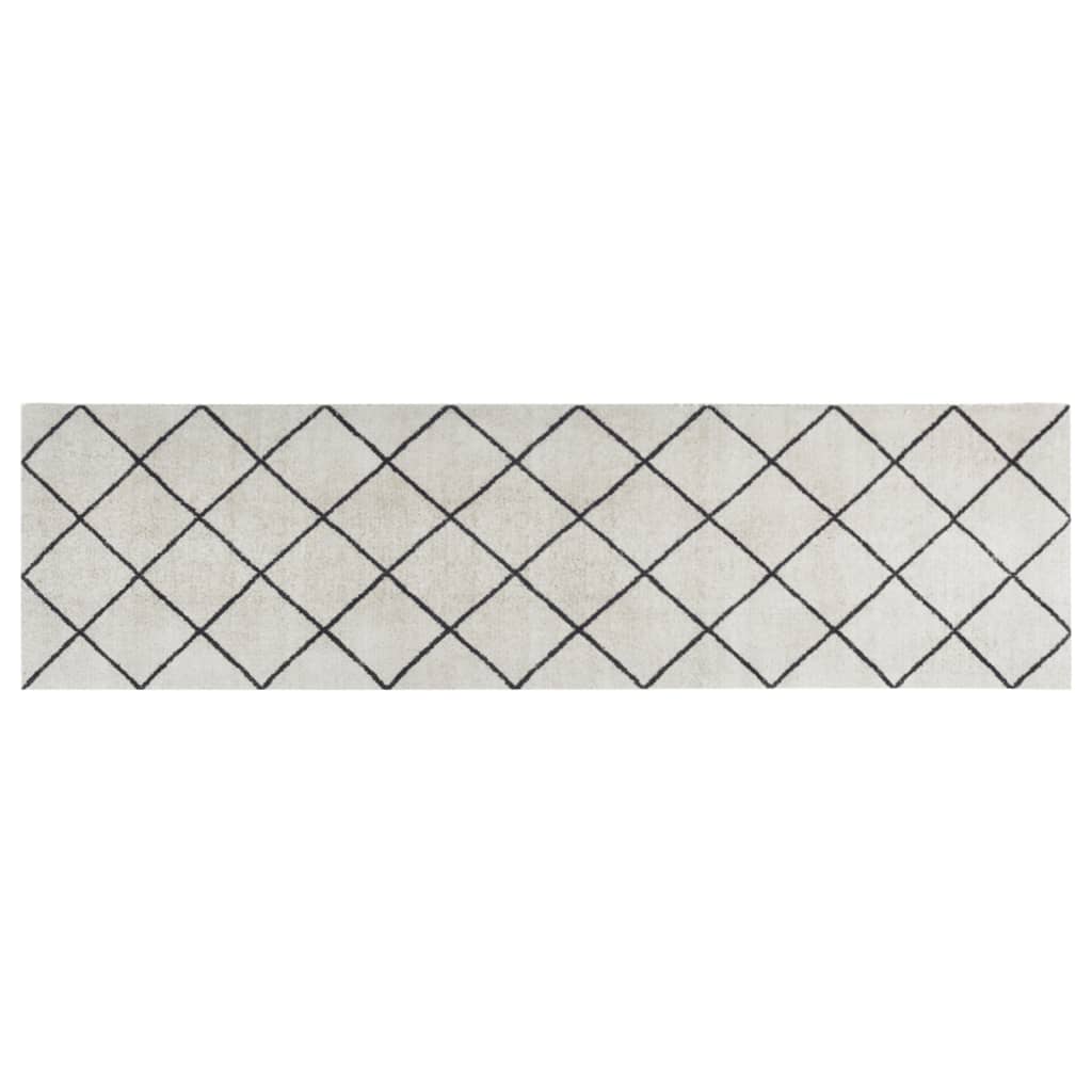 Kjøkkenteppe vaskbar Square 45x150 cm fløyel