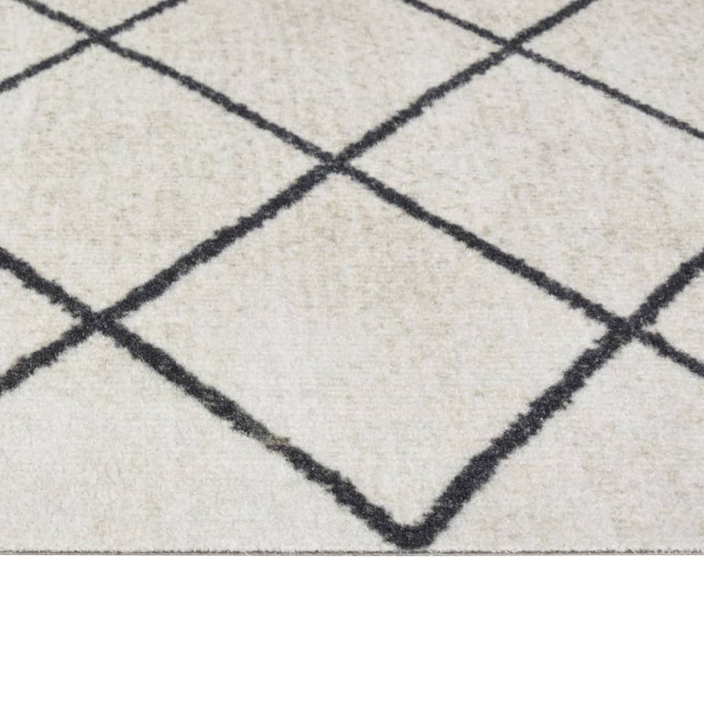 Kjøkkenteppe vaskbar Square 45x150 cm fløyel