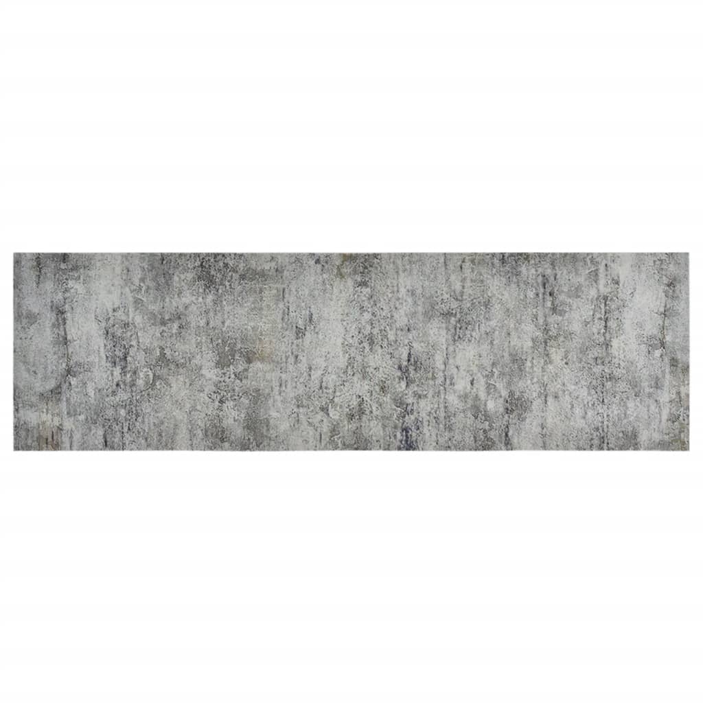 Kjøkkenteppe vaskbar Beton 60x180 cm fløyel