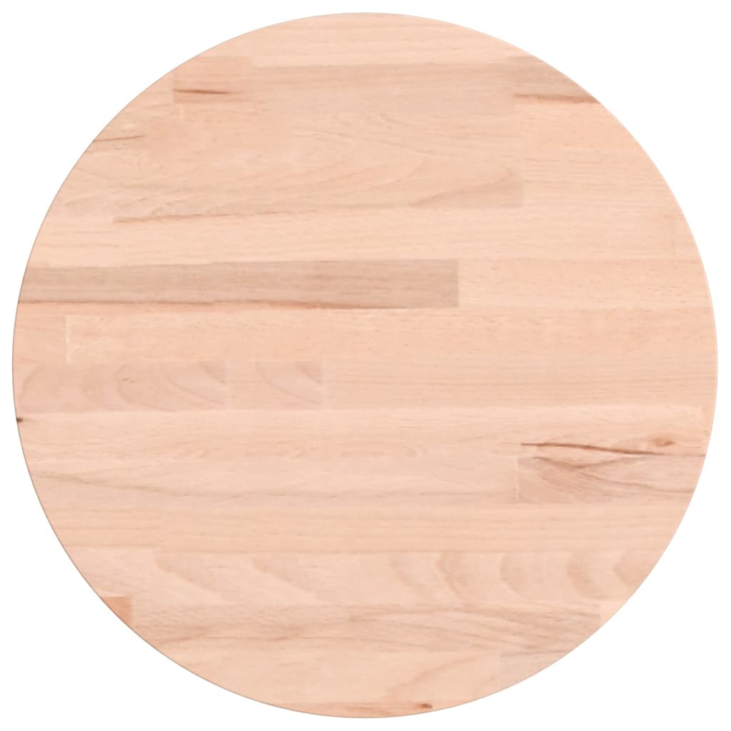 Bordplate Ø30x1,5 cm rund heltre bøketre