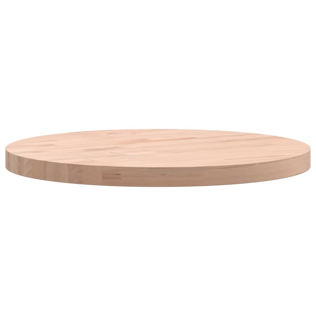 Bordplate Ø40x2,5 cm rund heltre bøketre