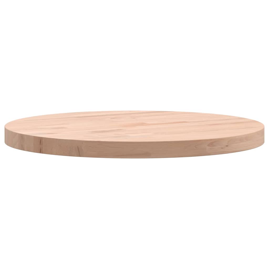 Bordplate Ø40x2,5 cm rund heltre bøketre