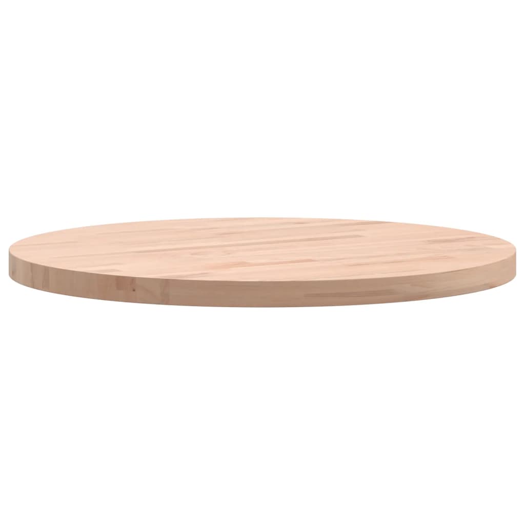 Bordplate Ø50x2,5 cm rund heltre bøketre