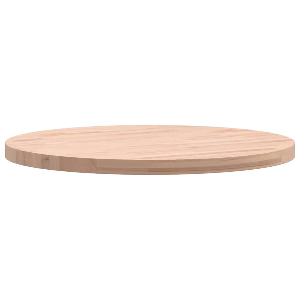 Bordplate Ø50x2,5 cm rund heltre bøketre