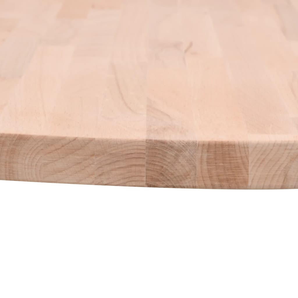 Bordplate Ø60x2,5 cm rund heltre bøketre