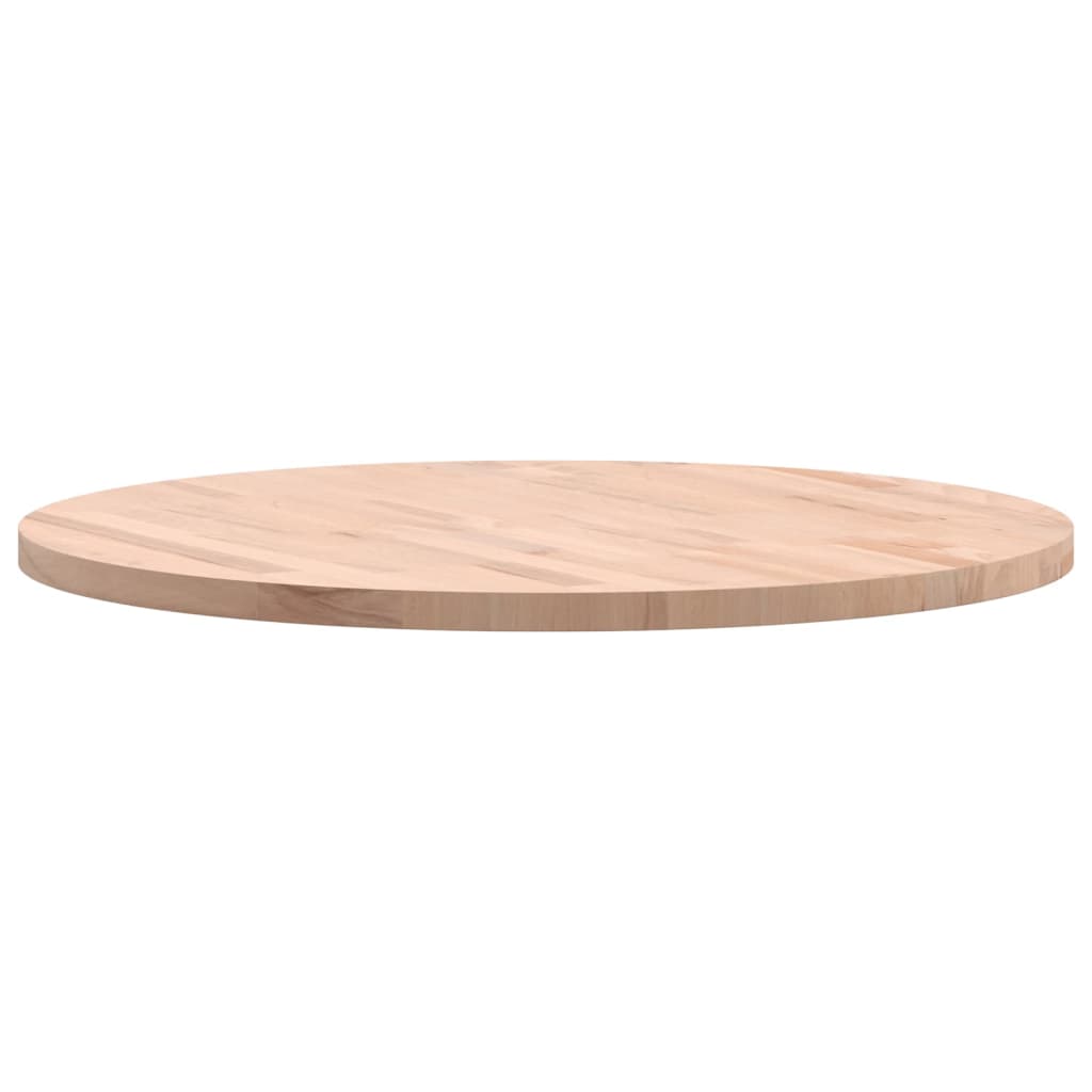 Bordplate Ø70x2,5 cm rund heltre bøketre