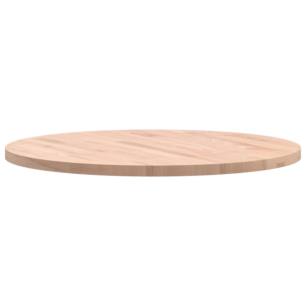 Bordplate Ø70x2,5 cm rund heltre bøketre