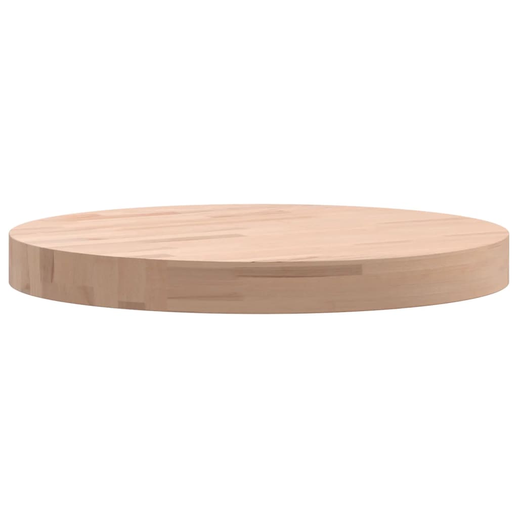 Bordplate Ø40x4 cm rund heltre bøketre