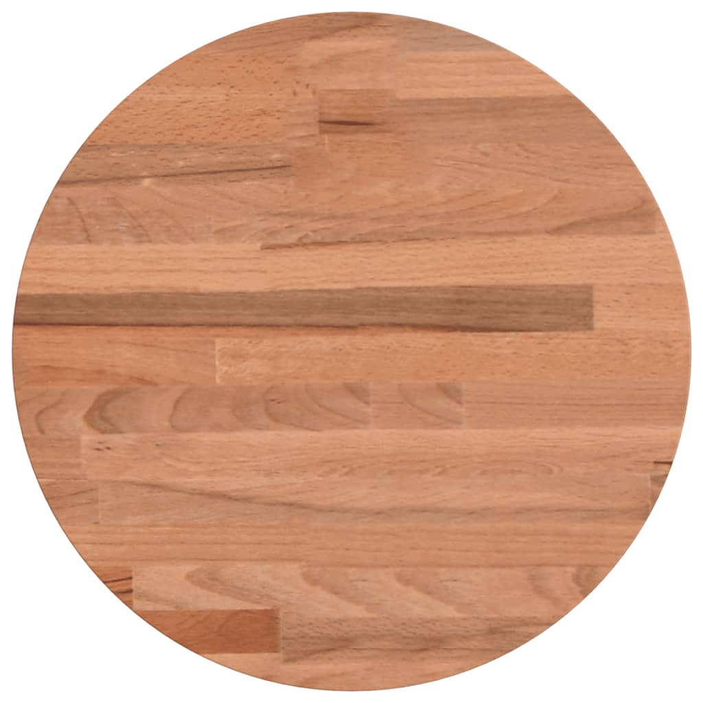 Bordplate Ø30x2,5 cm rund heltre bøketre