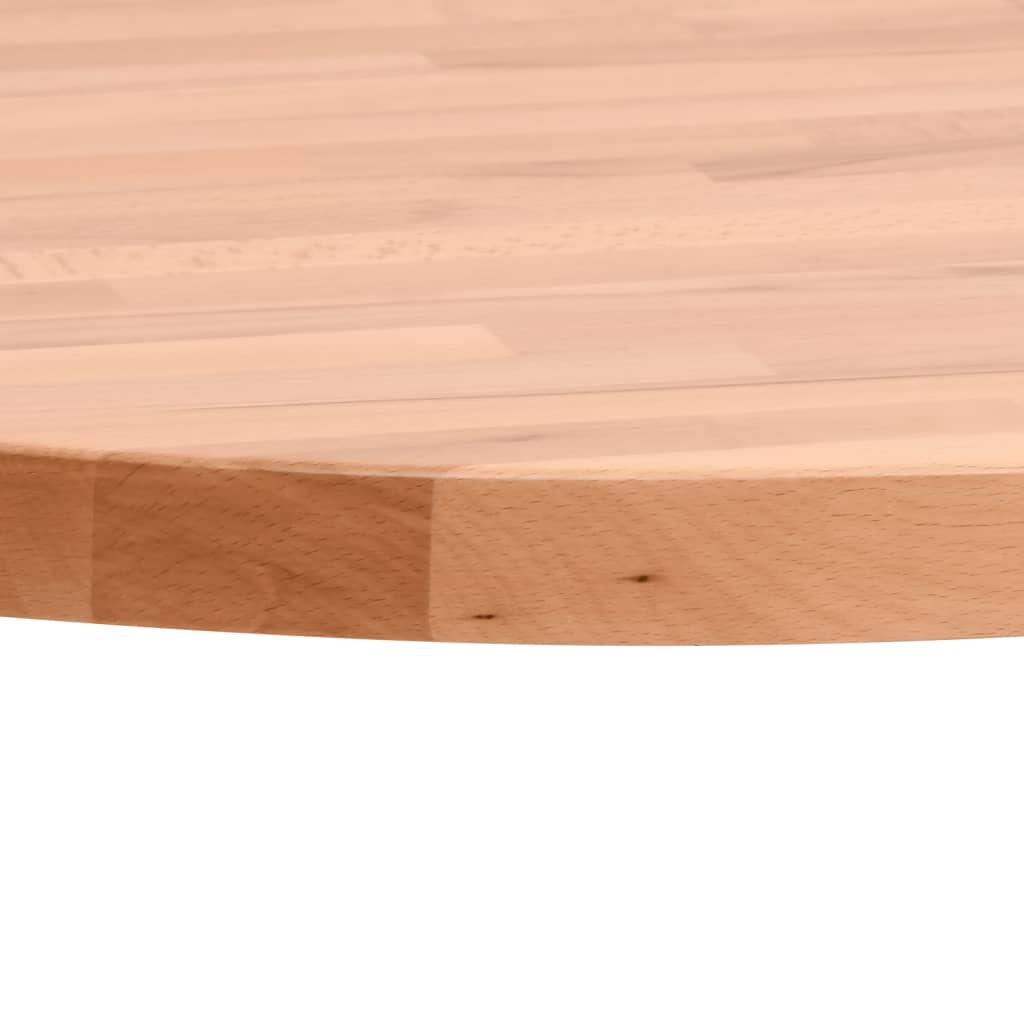 Bordplate Ø30x2,5 cm rund heltre bøketre