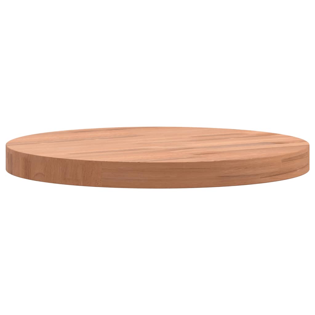 Bordplate Ø30x2,5 cm rund heltre bøketre